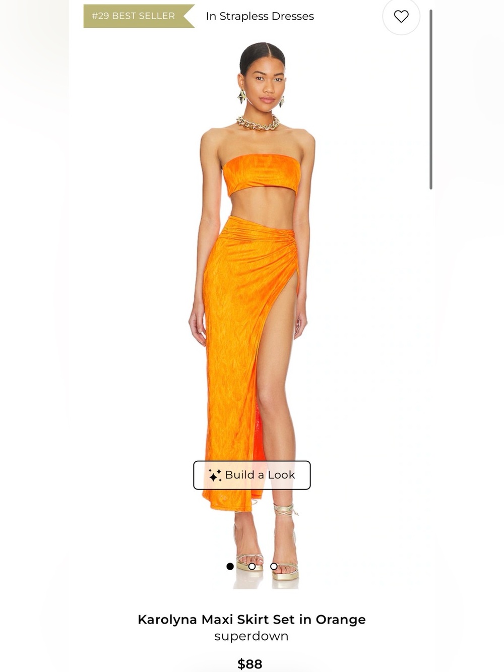 Karolyna Maxi Skirt Set in Orange
superdown